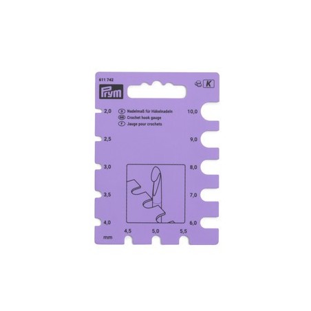 prym pindemåler - strikkepinde og hæklenåle