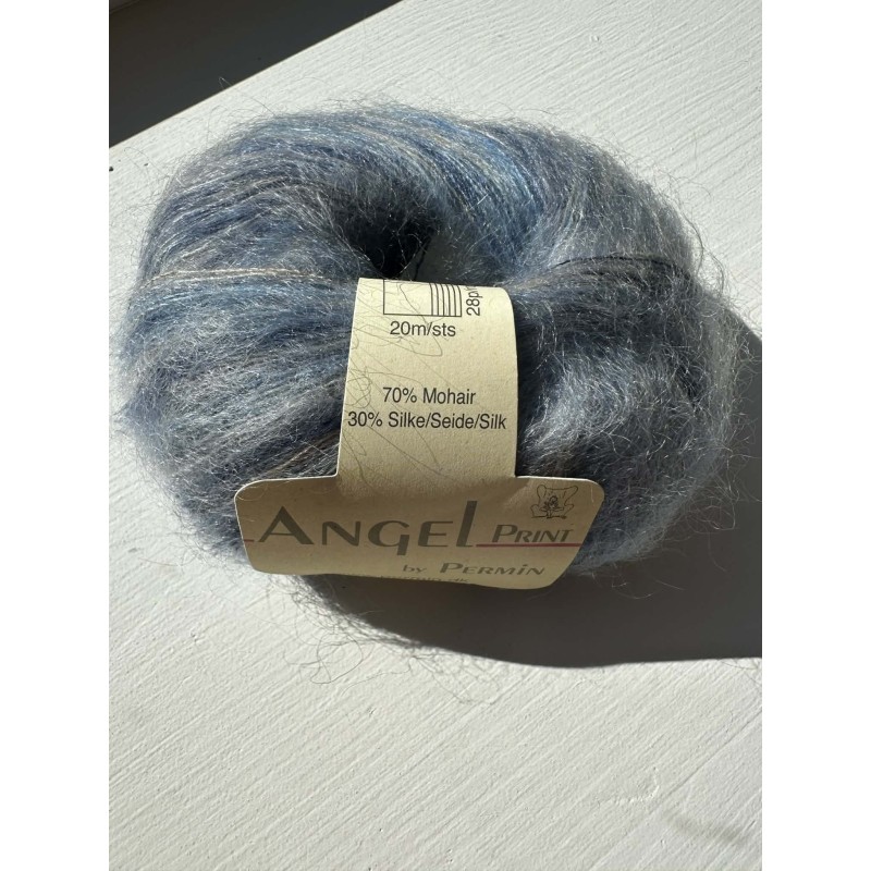 Angel print mohair