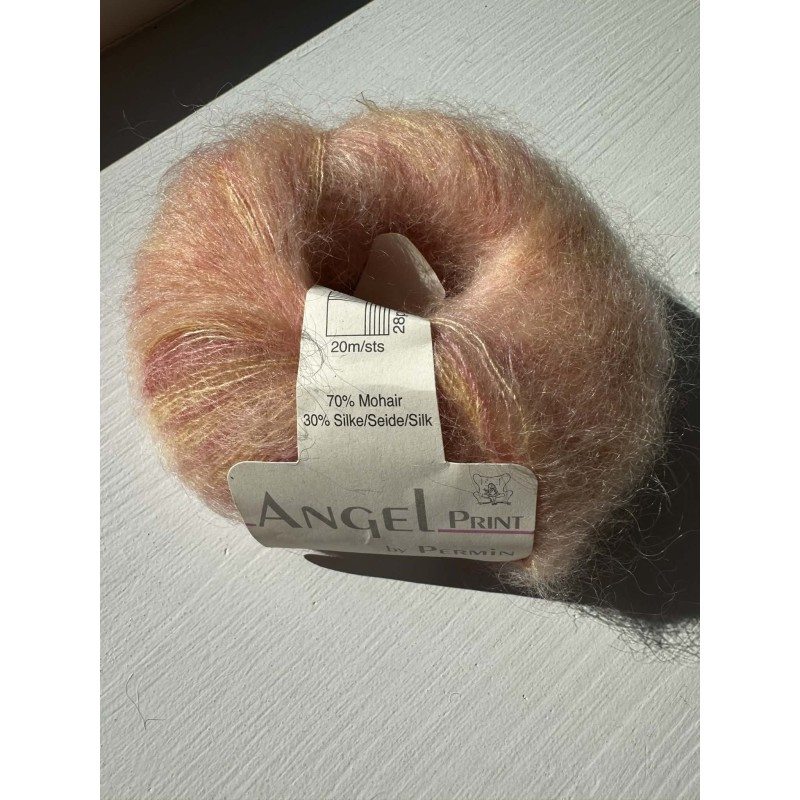 Angel print mohair