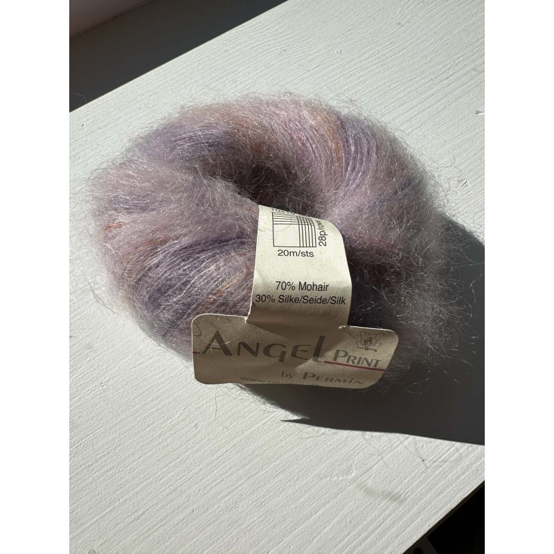 Angel print mohair