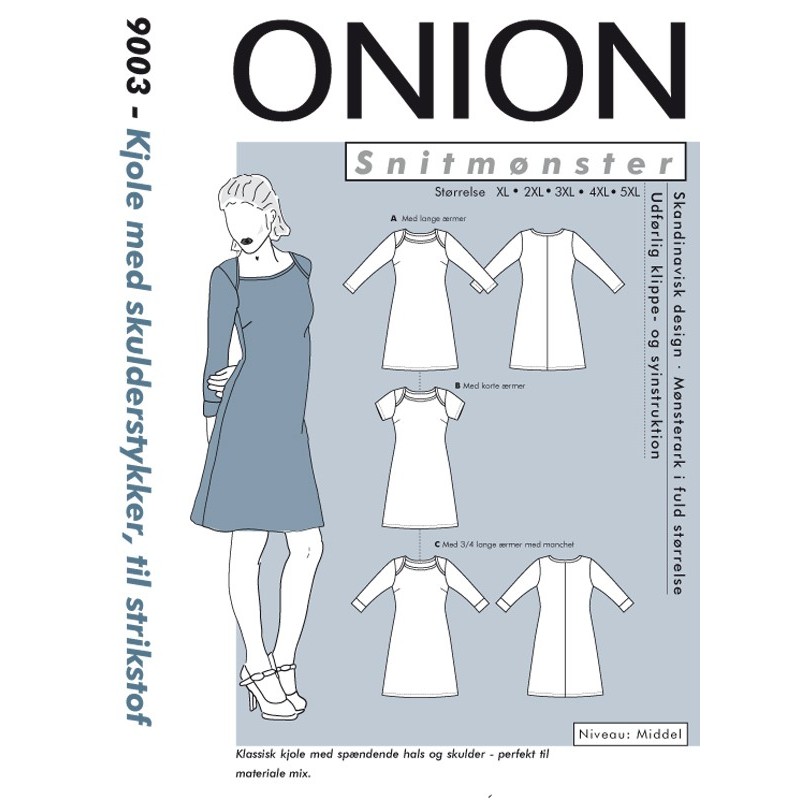 Onion symønstre voksen store størrelser