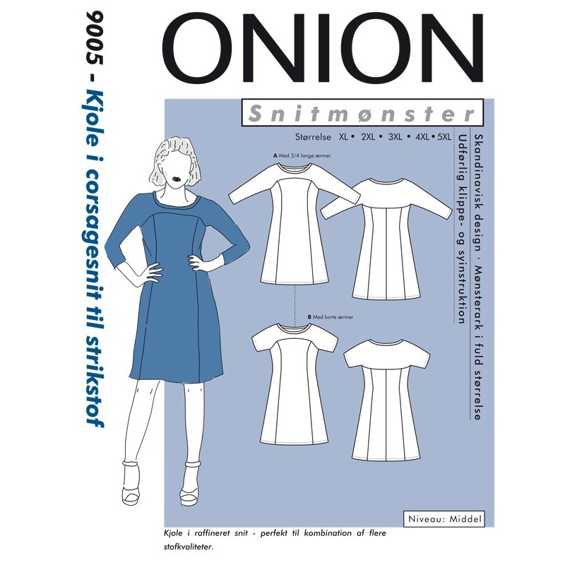 Onion symønstre voksen store størrelser