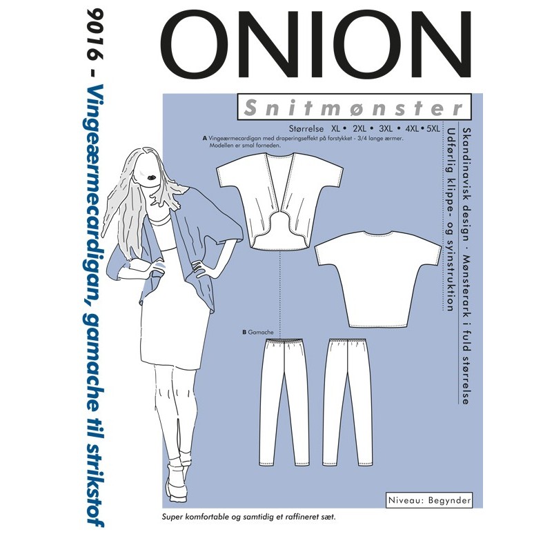 Onion symønstre voksen store størrelser