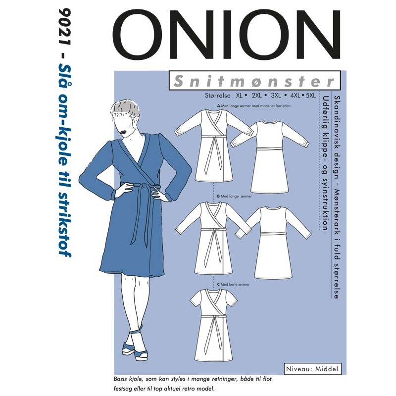 Onion symønstre voksen store størrelser