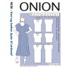 Onion symønstre voksen store størrelser