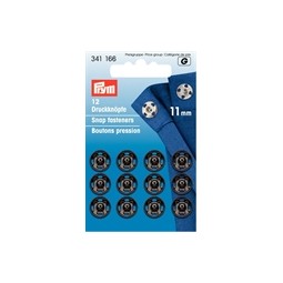 341 166 prym tryklåse - 11 mm sort