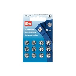 341 244 prym tryklåse - 9 mm sølv