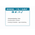 booking 1 til 1 hjælp