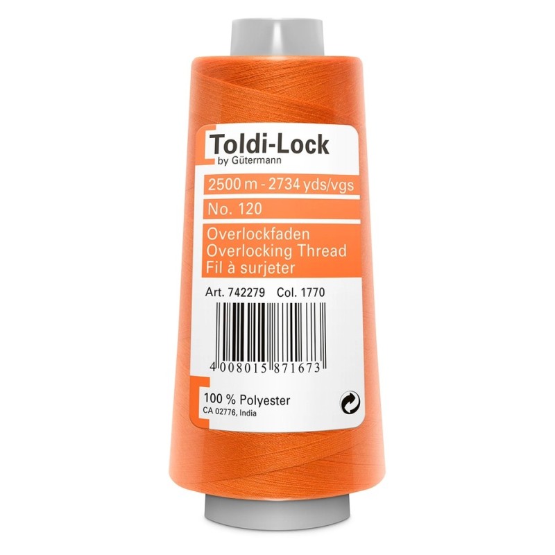 Toldi lock overlocktråd - gütermann