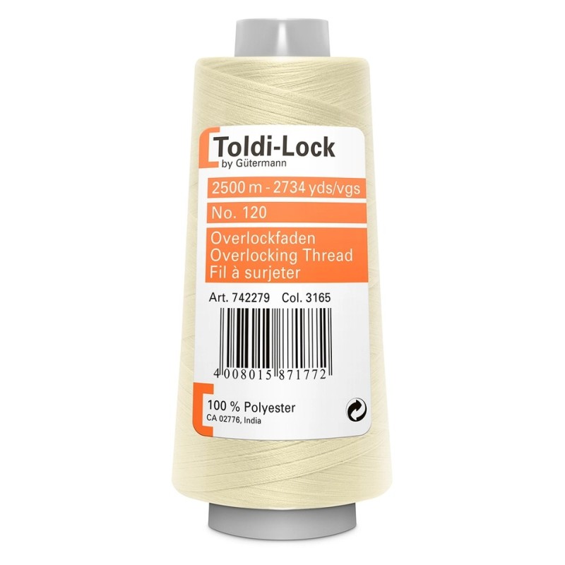 Toldi lock overlocktråd - gütermann