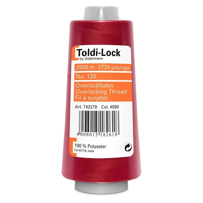 Toldi lock overlocktråd - gütermann