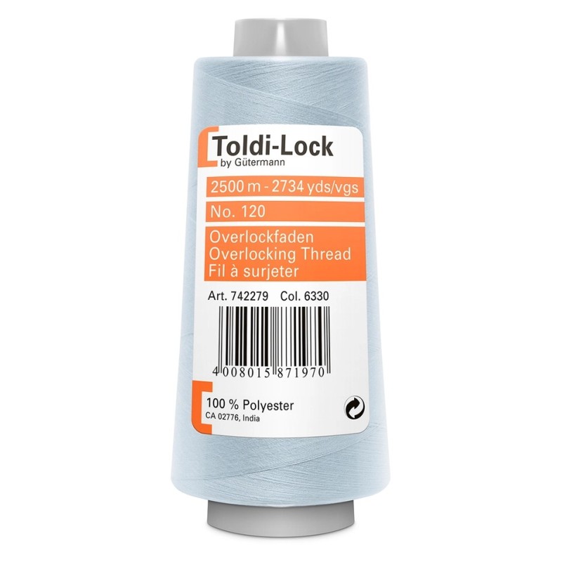 Toldi lock overlocktråd - gütermann