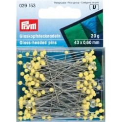 knappenåle med glashoved - prym 029 153