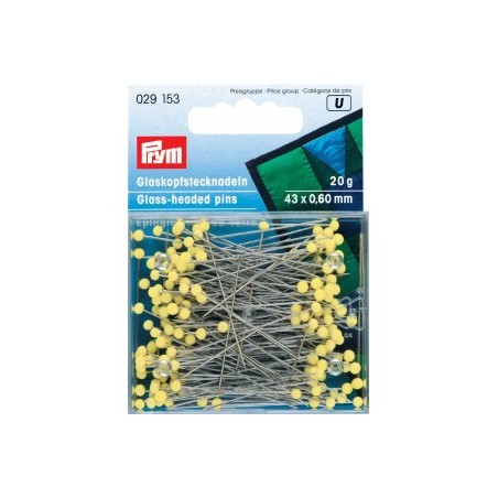 knappenåle med glashoved - prym 029 153