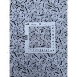 patchworkstof - hvid bund