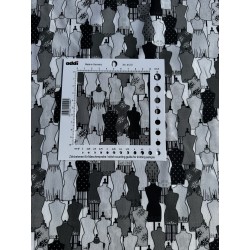 patchworkstof - hvid bund