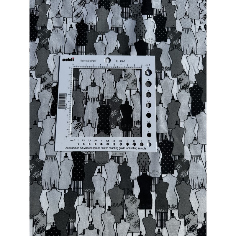 patchworkstof - hvid bund