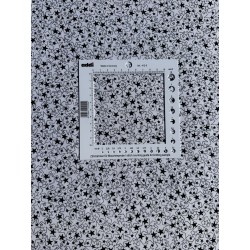 patchworkstof - hvid bund