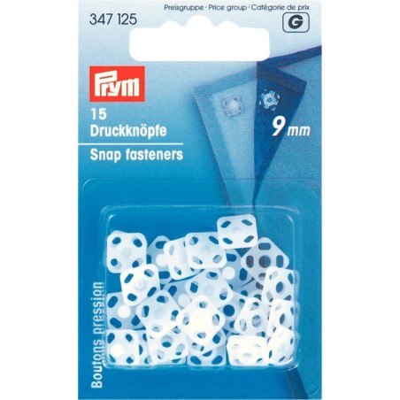 tryklåse plast firkantet 9 mm - prym