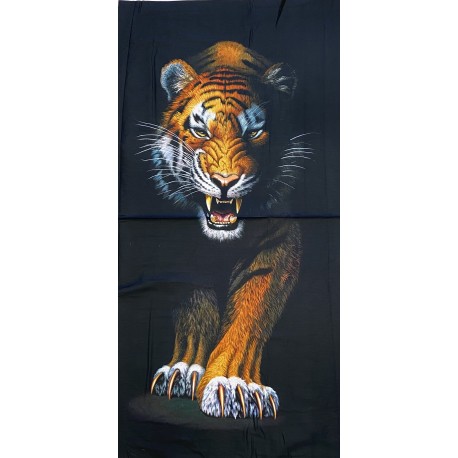 Patchworkstof - panel 60-64 cm - tiger